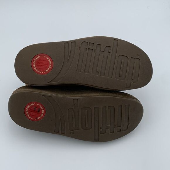 Fitflop Dash style brown suede pull on ankle boots thick active sole woman’s 8 - Picture 12 of 12